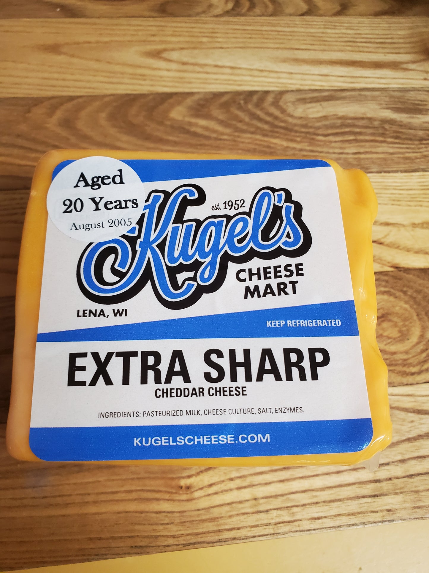 20 Year Old Extra Sharp Yellow Cheddar