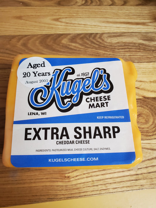 20 Year Old Extra Sharp Yellow Cheddar
