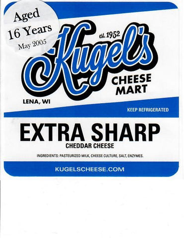 17 Year Old Extra Sharp Cheddar 1 pound